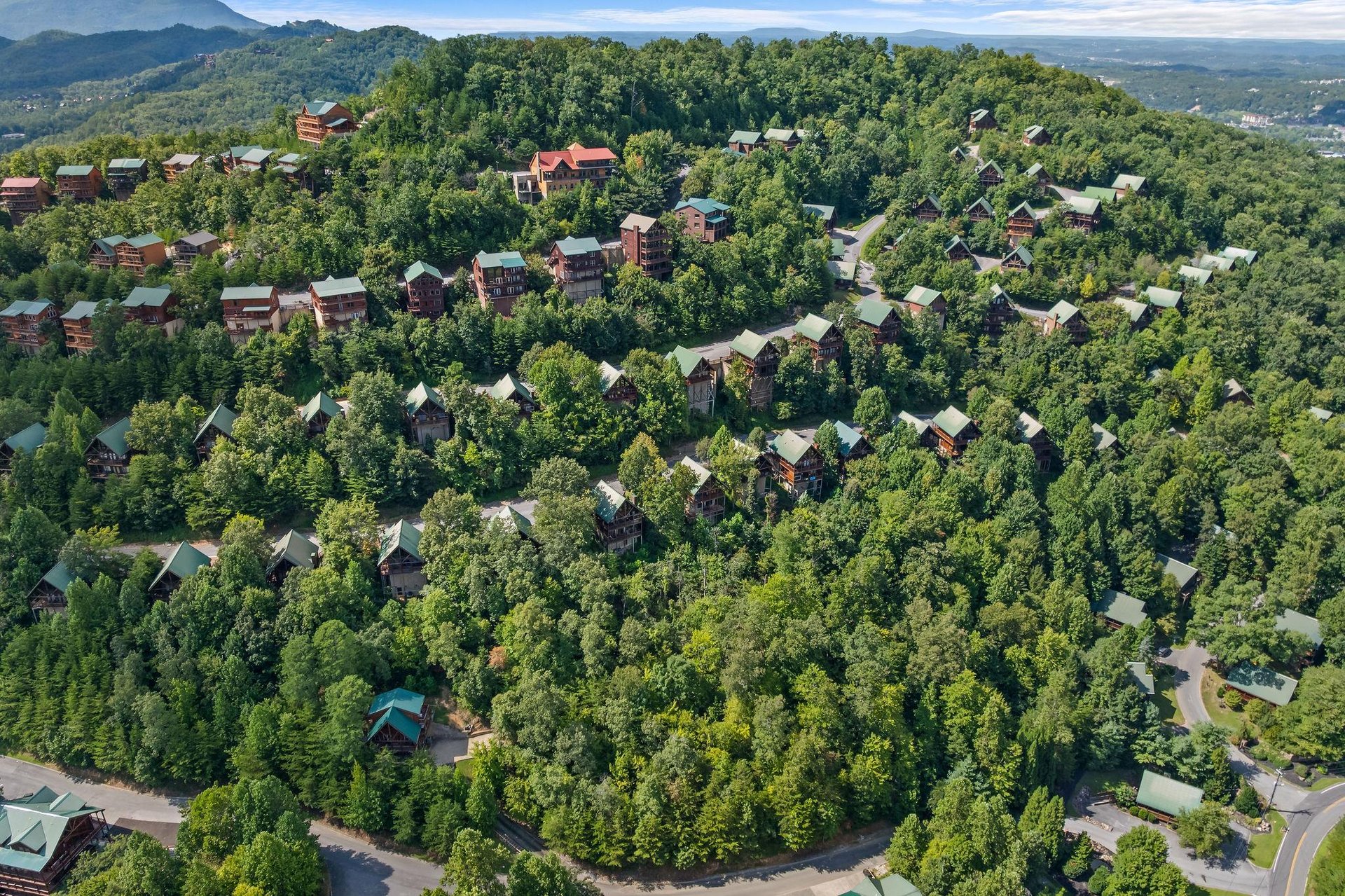 aerial view around Bear Sunrise