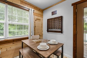 Dining table with games