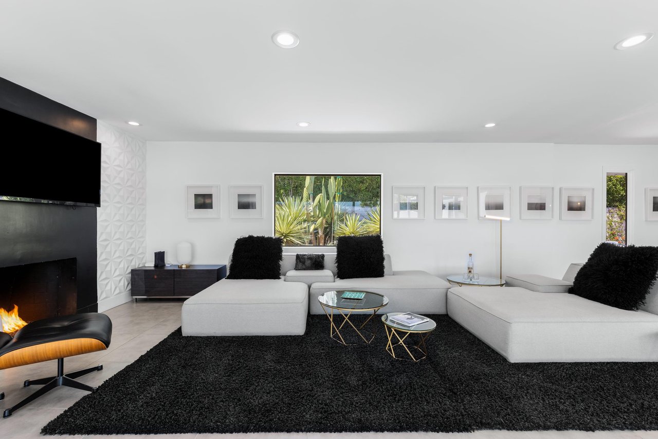 Large sectional couch.