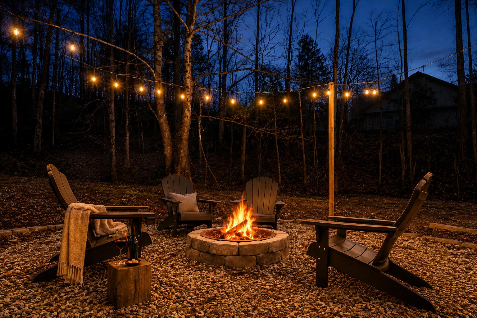 Firepit at Night