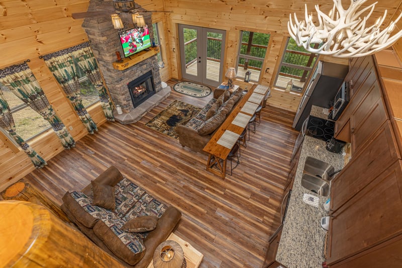 View of Living room and kitchen