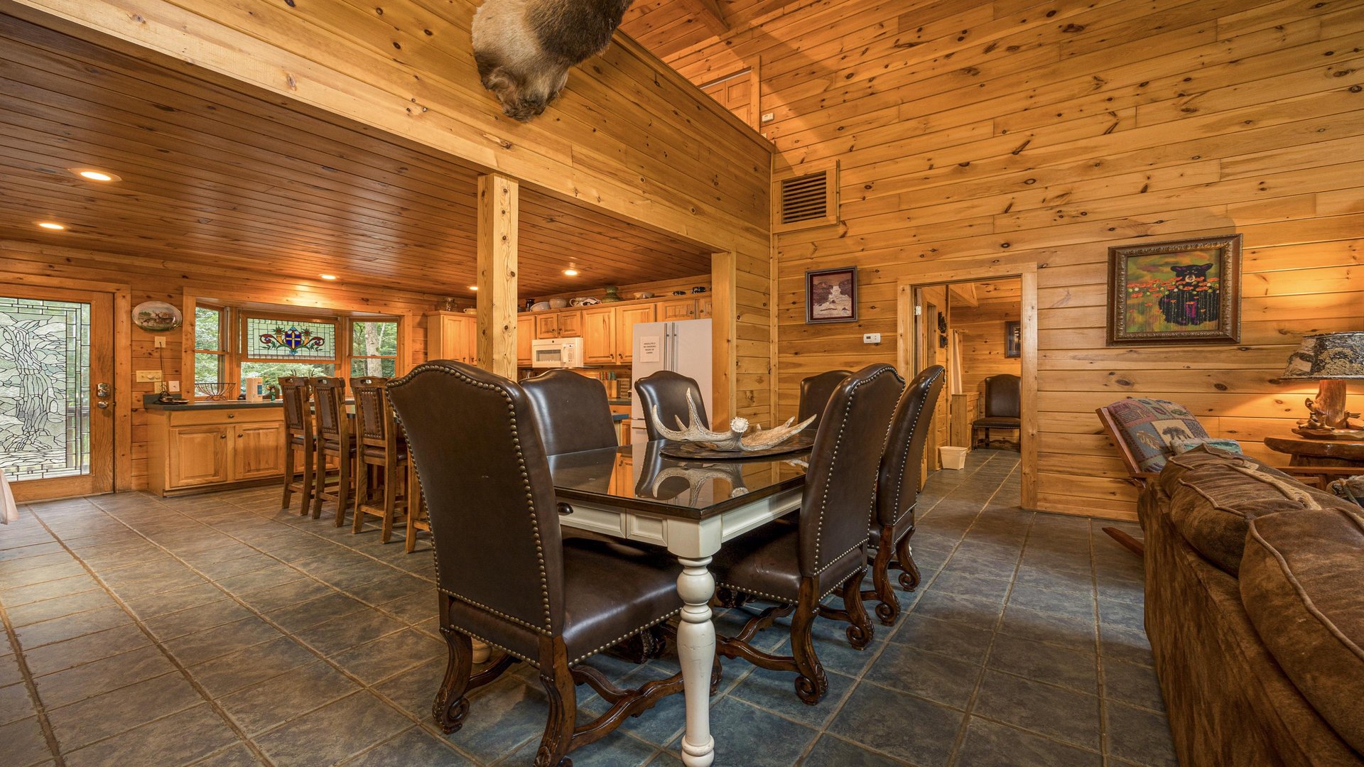 Dining table and chairs