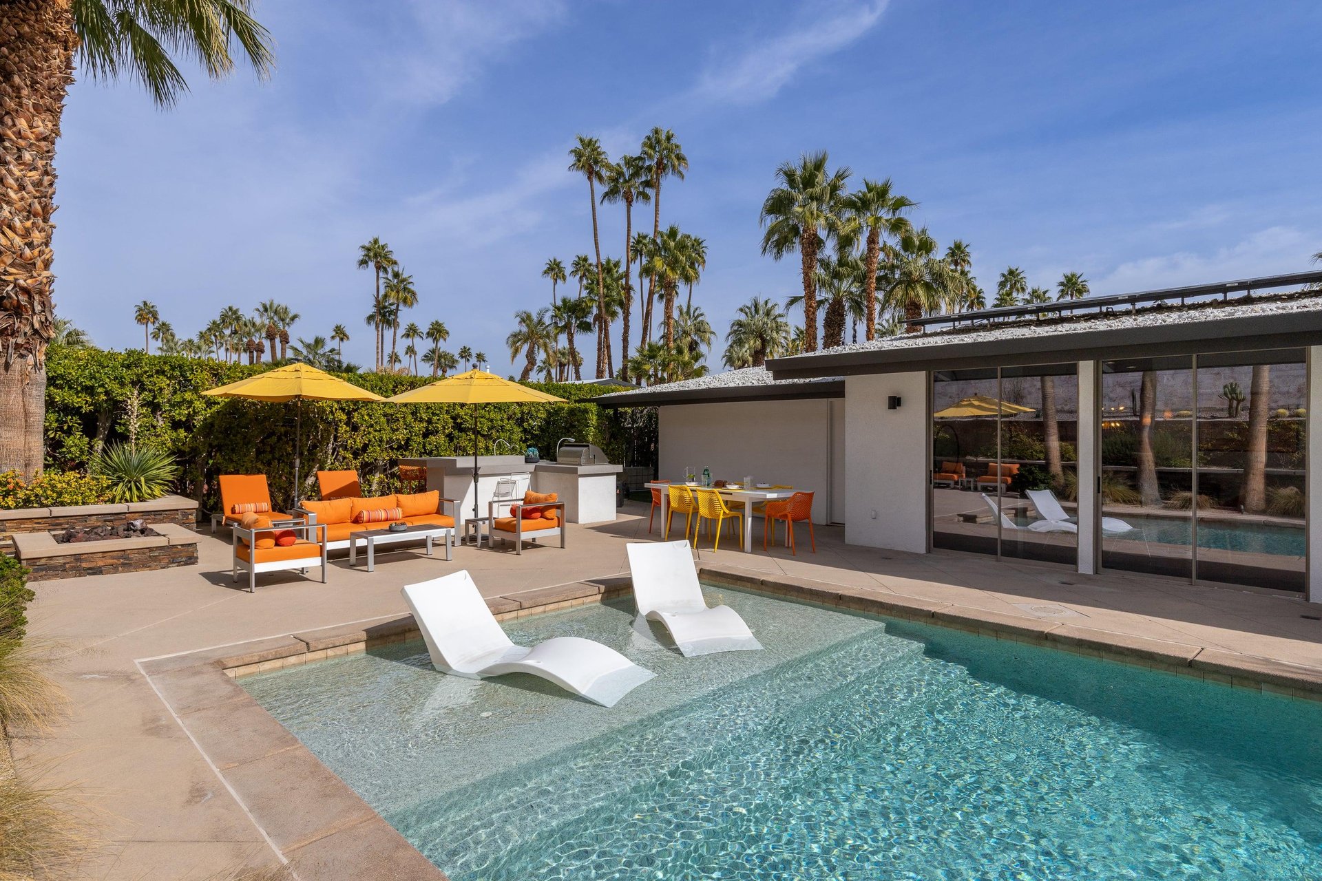Tons of spaces to lounge around or get a tan