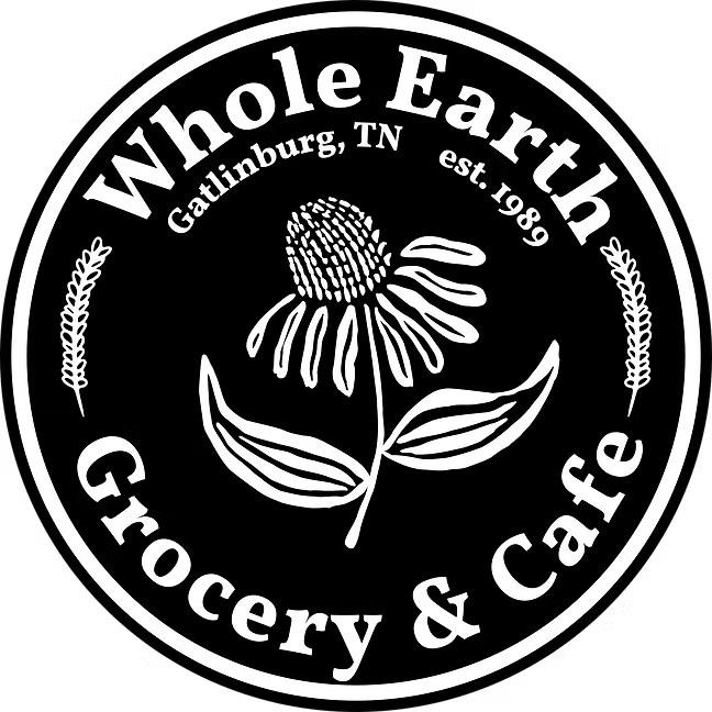 Whole Earth  flower logo white on black  Inkscape art file 1 1 copy