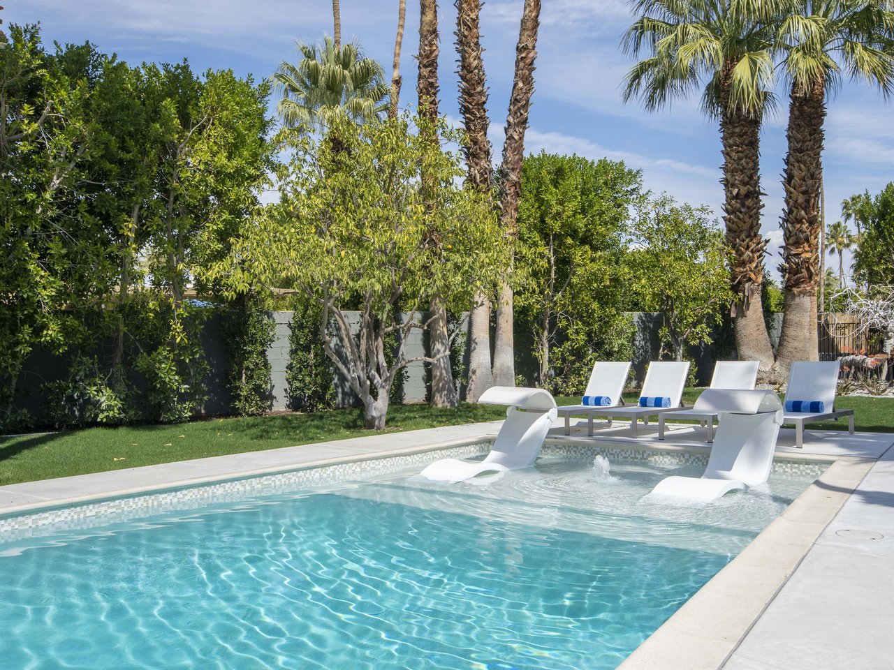 Enjoy the sundrenched backyard