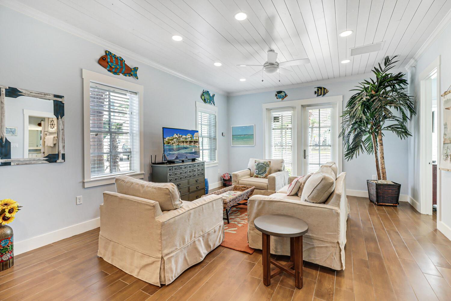 Living Room with Patio Access