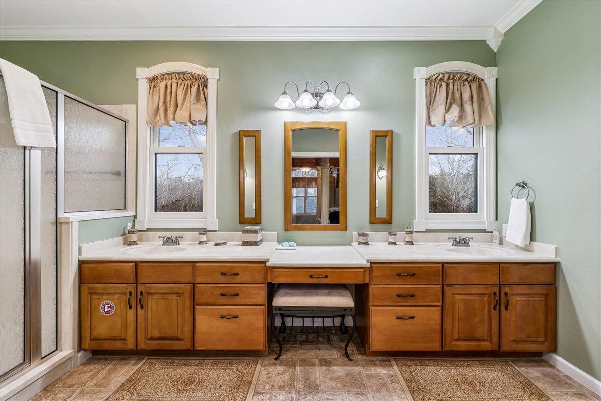 A private full bathroom adds convenience to the King sleeping space