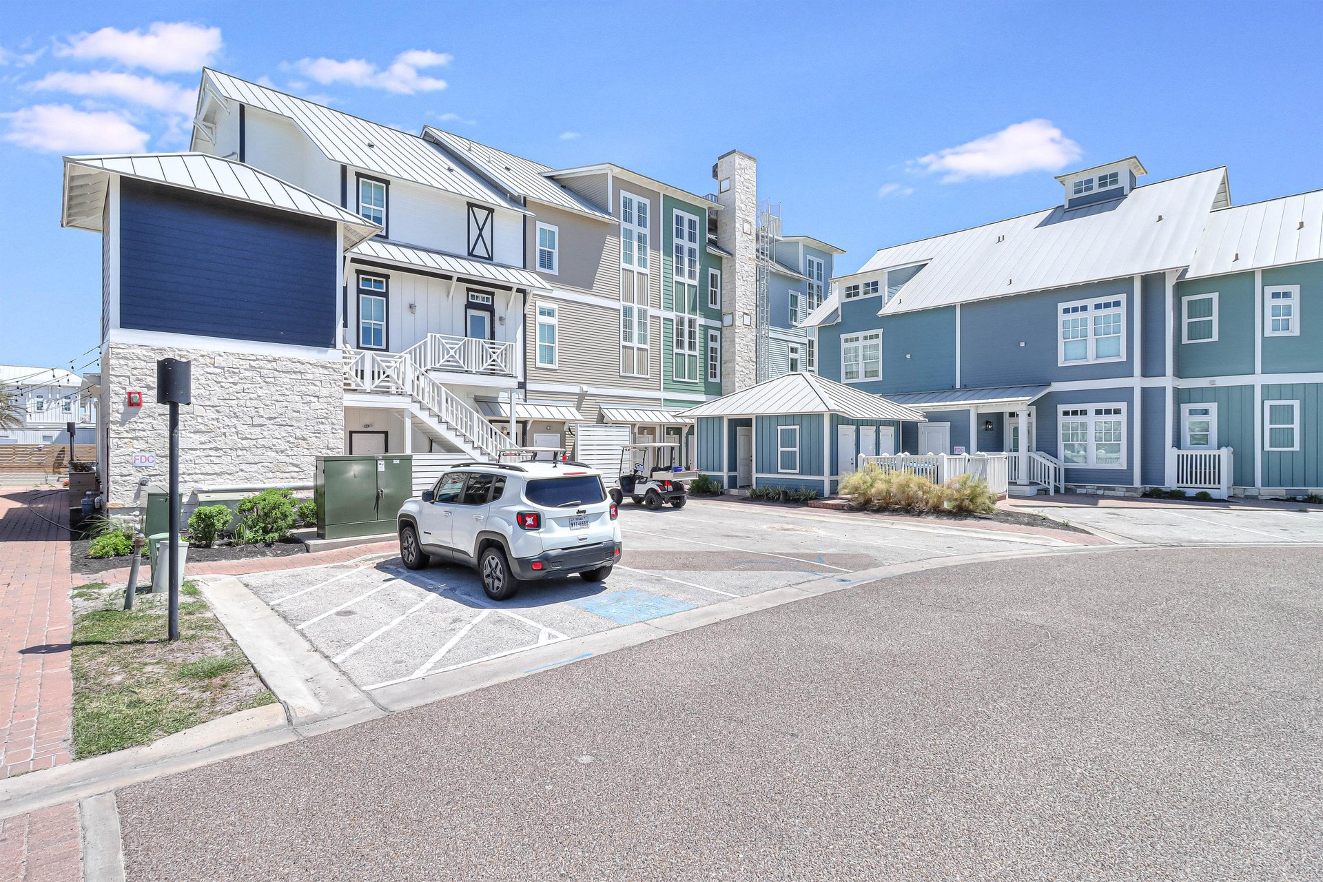 Exterior Entry and Parking