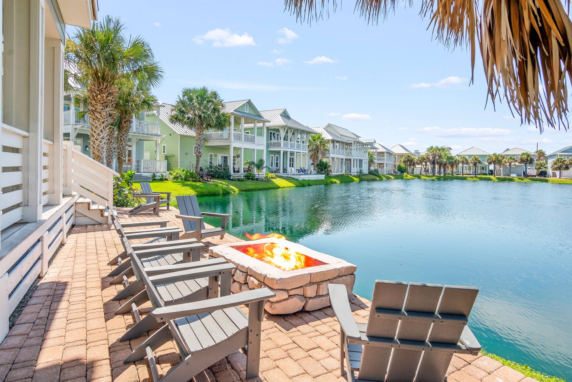 Back Deck with Gas Fire Pit