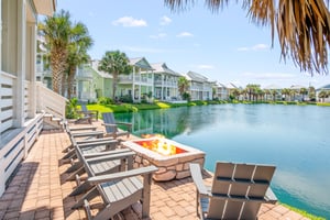 Back Deck with Gas Fire Pit