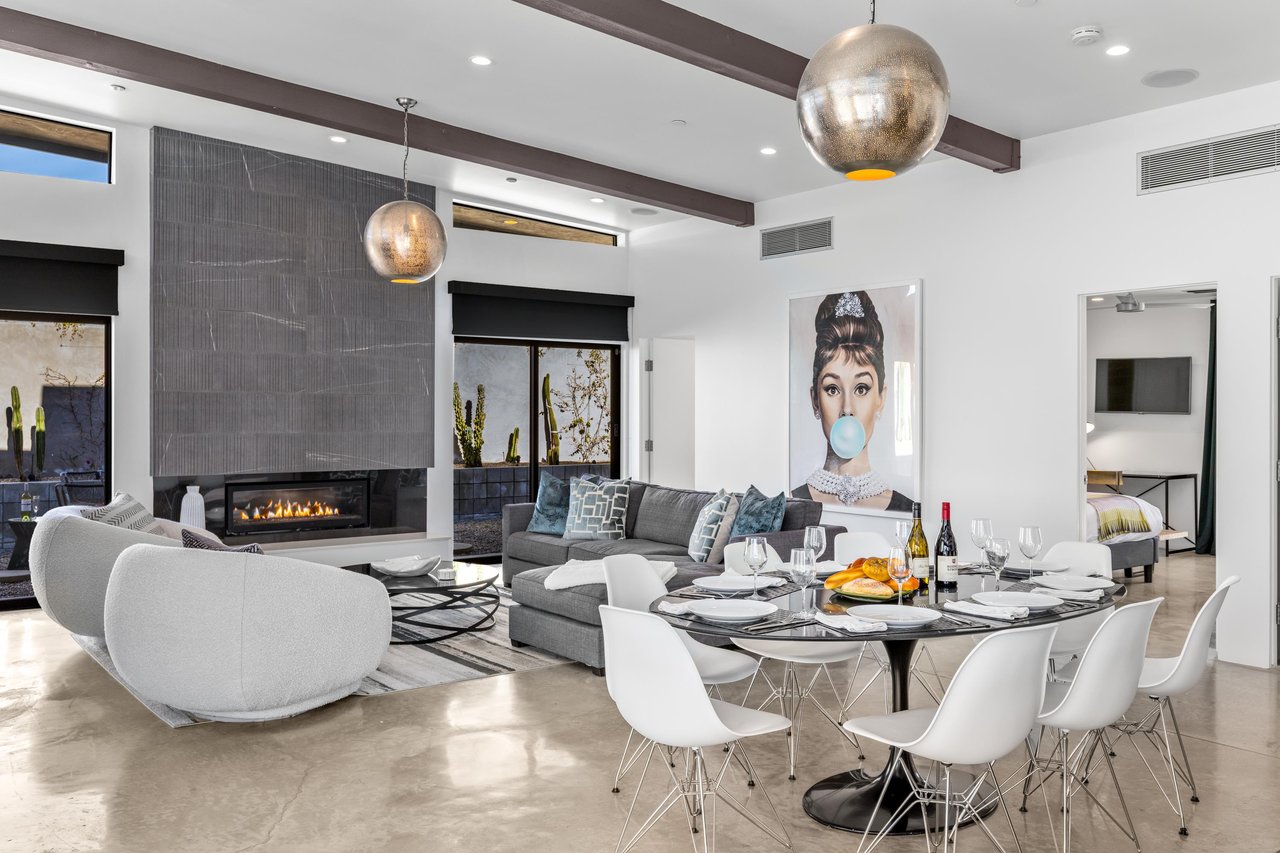 Openplan living spaces