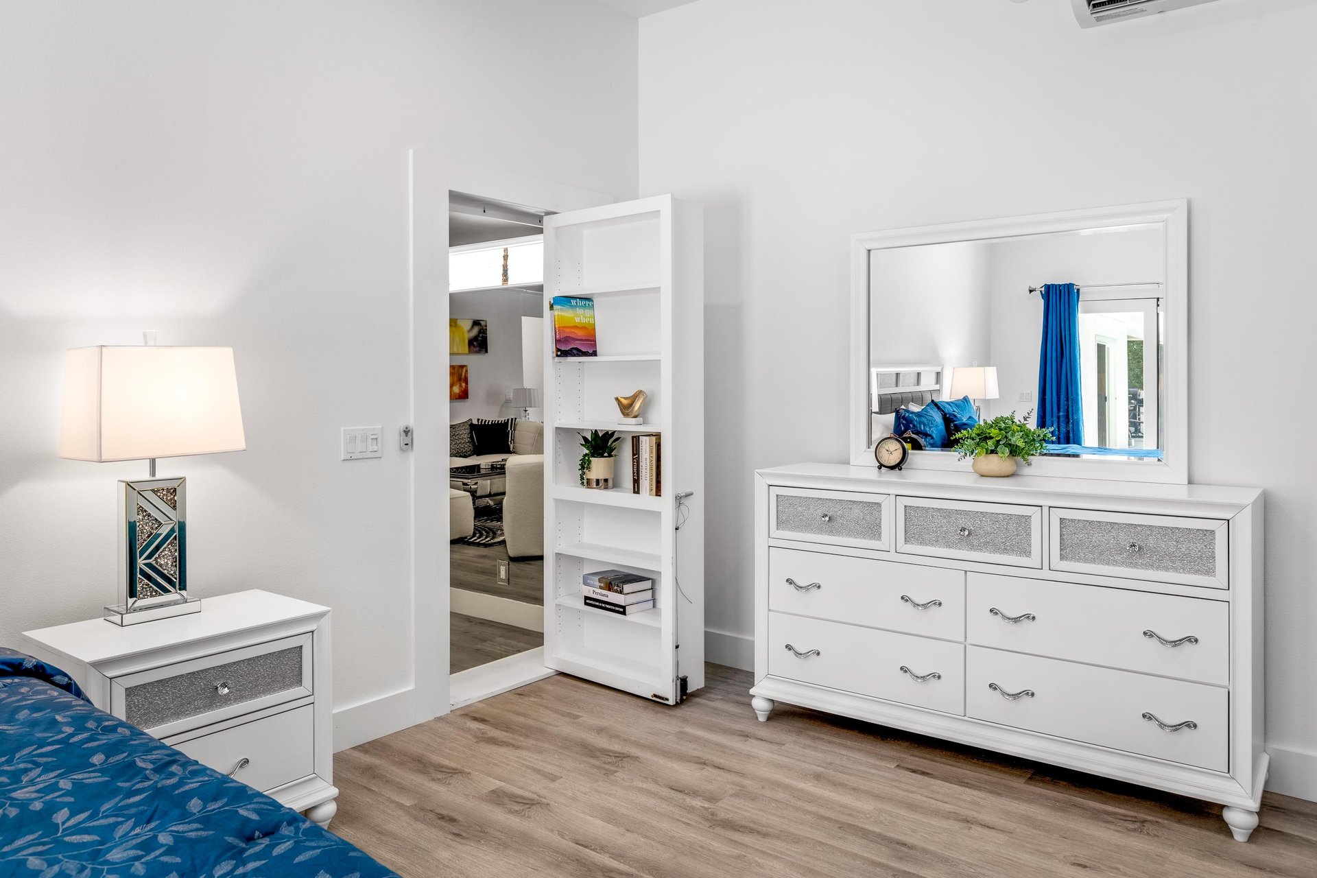 Primary bedroom closet and storage