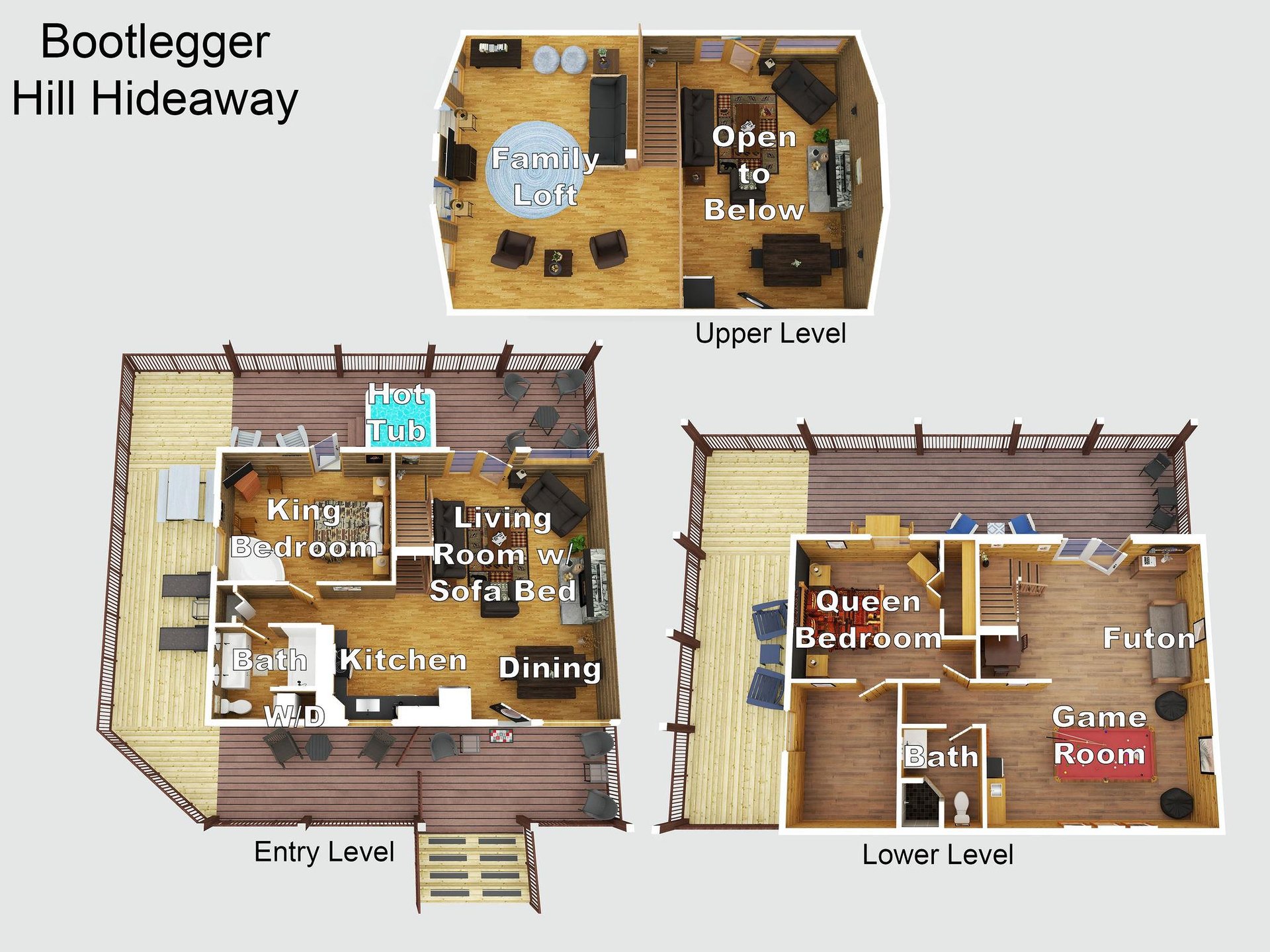 Bootlegger Hill Hideaway Floor Plan