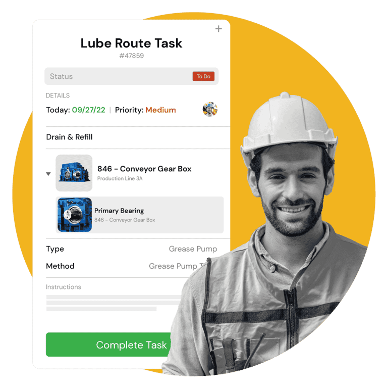 Redlist lubrication route tracking and asset configuration