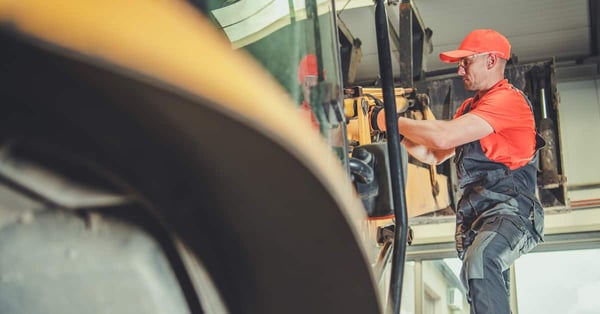 Maintenance of heavy construction equipment