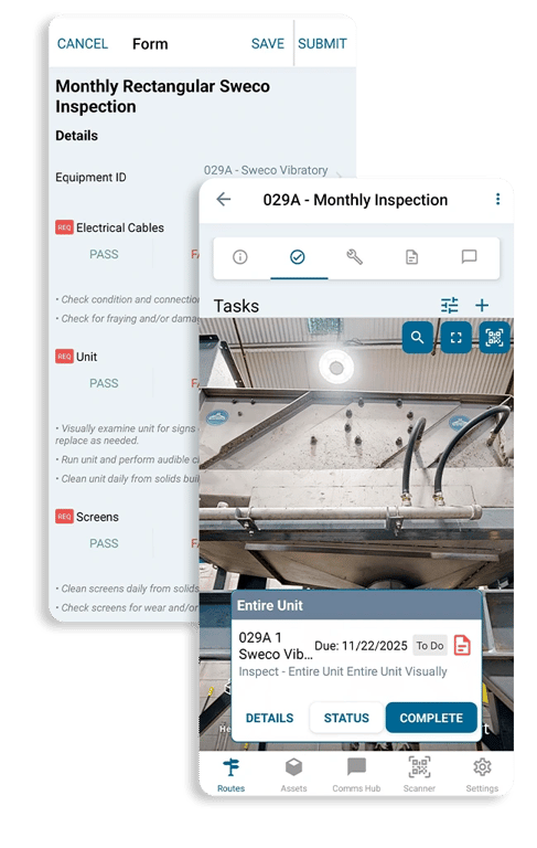 Digital field inspection on mobile device