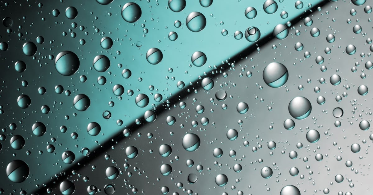 Abstract split background with water drops