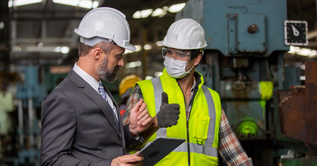 Manufacturing staff engineer in production facility