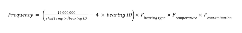 Proper Bearing Lubrication Frequency Formula