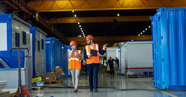 Safety inspection at factory