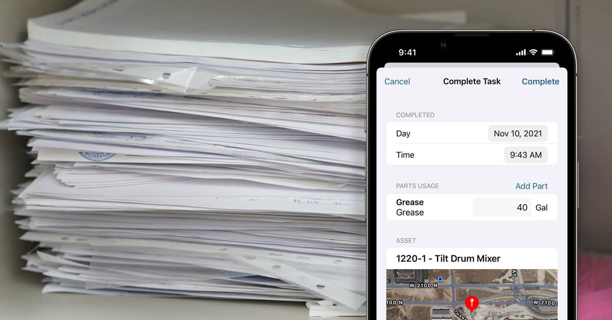Documents and papers in a pile representing maintenance backlog