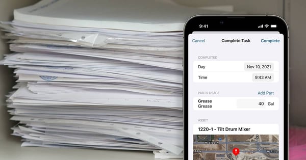 Documents and papers in a pile representing maintenance backlog