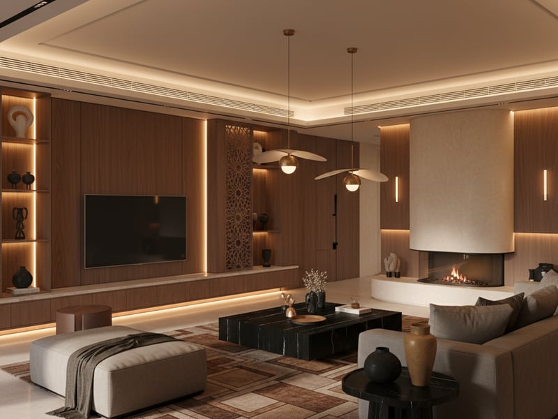 Luxury interior design vignette by The Walls, Dubai