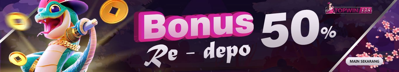 BONUS SPESIAL REDEPO TIAP HARI 50%