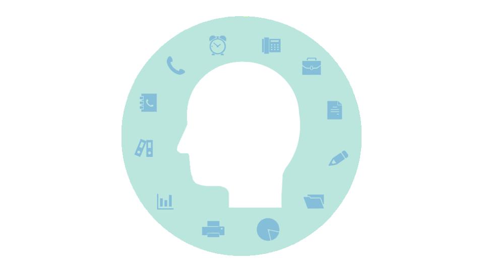 Illustration of a person deep in thought