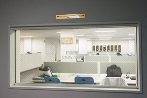 Scene from a study room