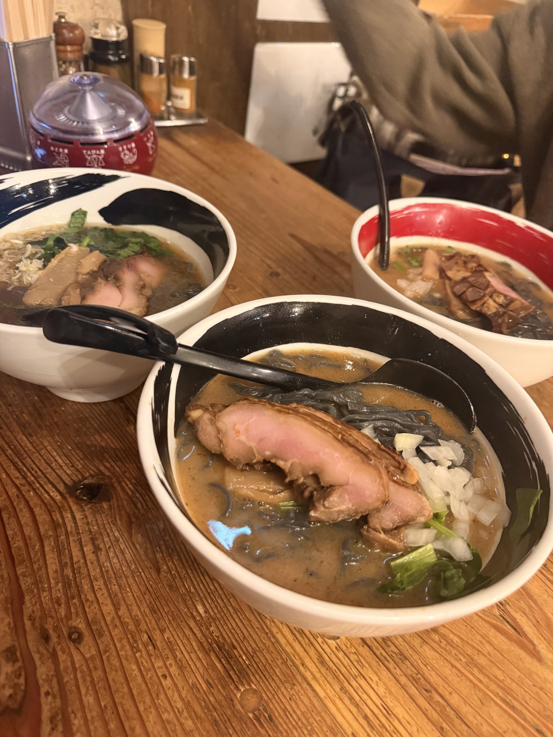 At a ramen shop near campus