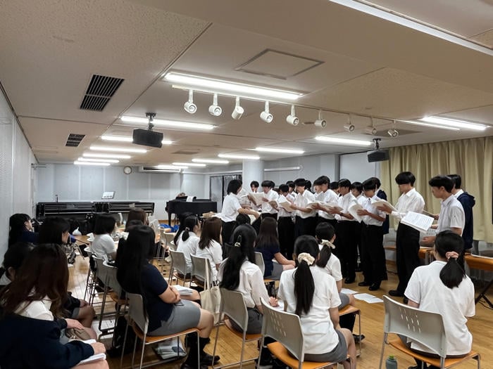 Choral performance scene