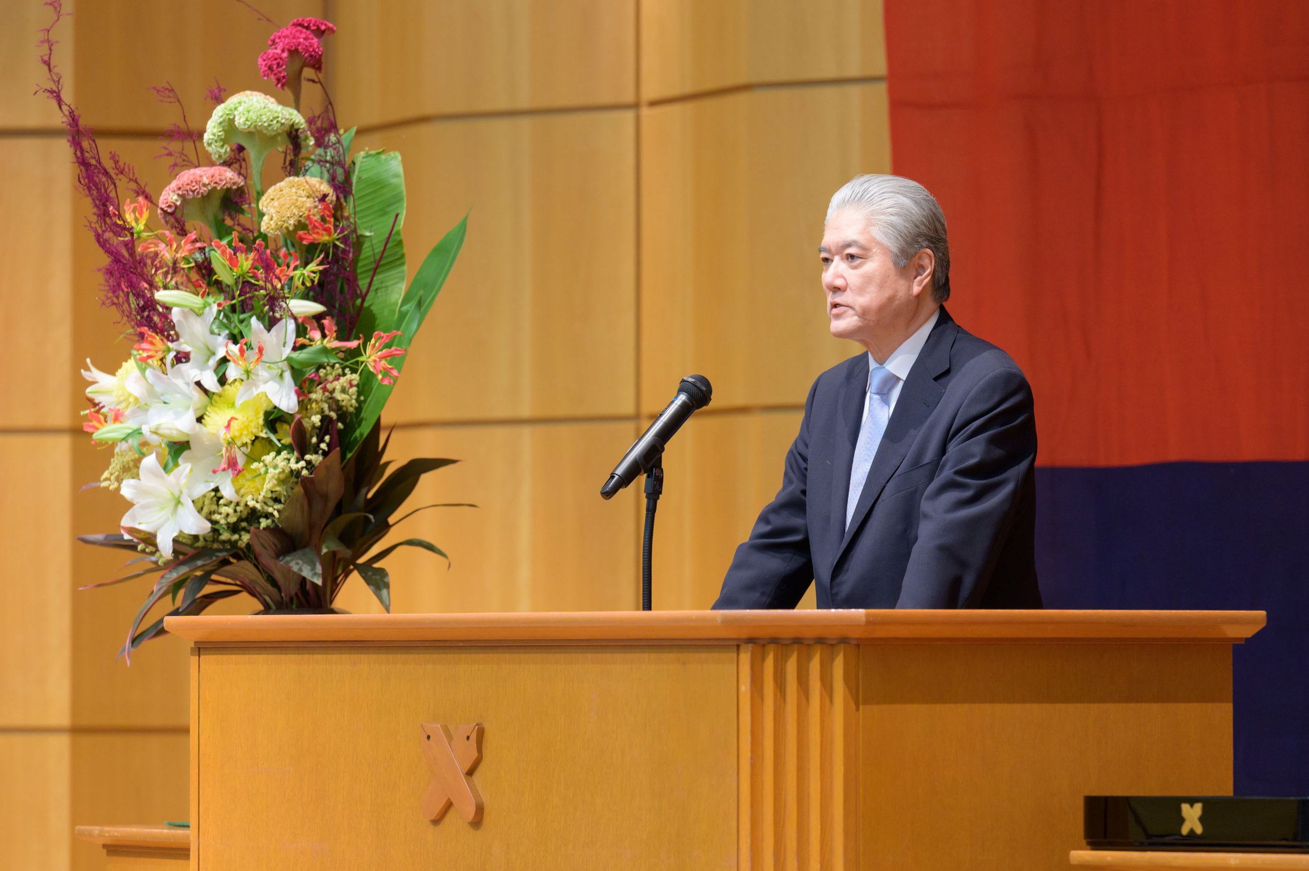 Congratulatory speech by Akira Haseyama, Executive Advisor for Academic Affairs
