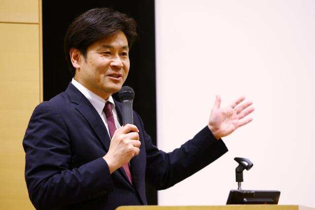 有田薬学部長の開会挨拶