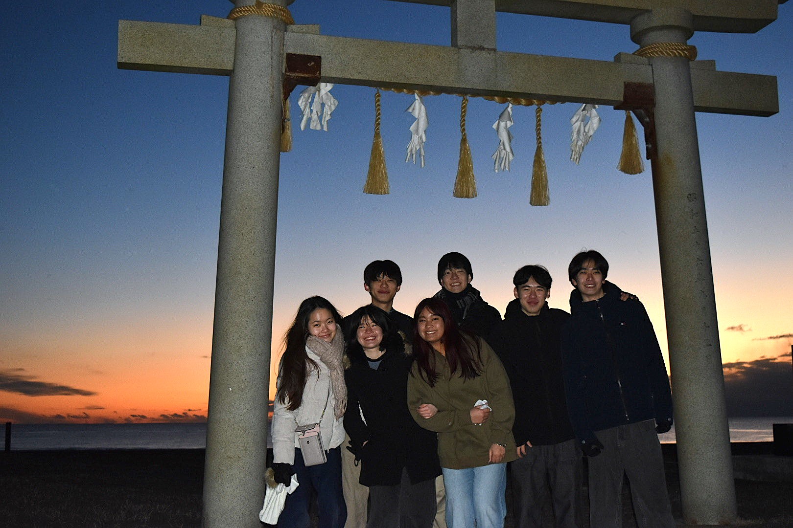 with fellow students