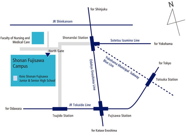 Shonan Fujisawa Campus Access Map