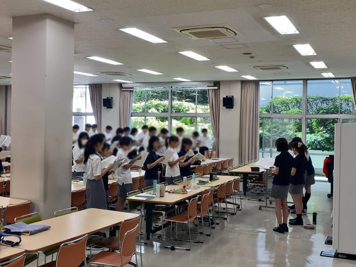 Choral performance scene