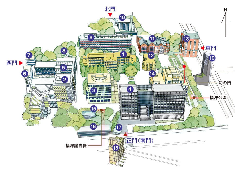 Mita Campus Map