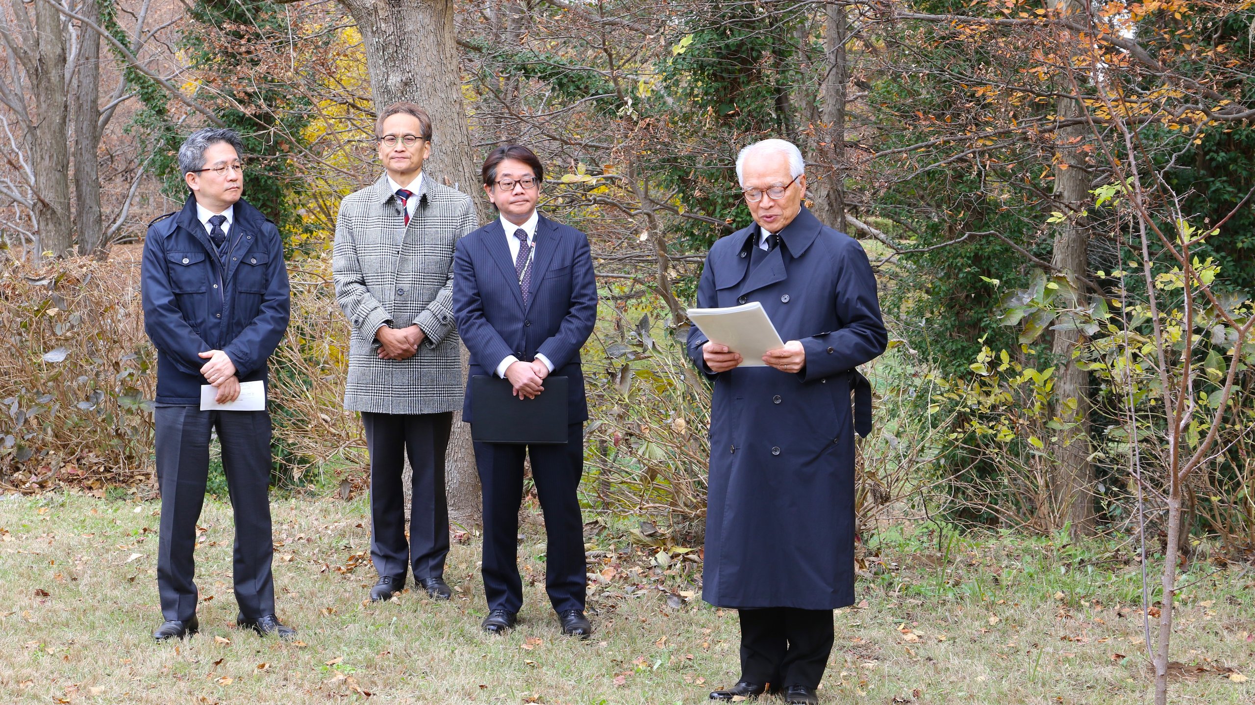 徳田名誉教授の挨拶