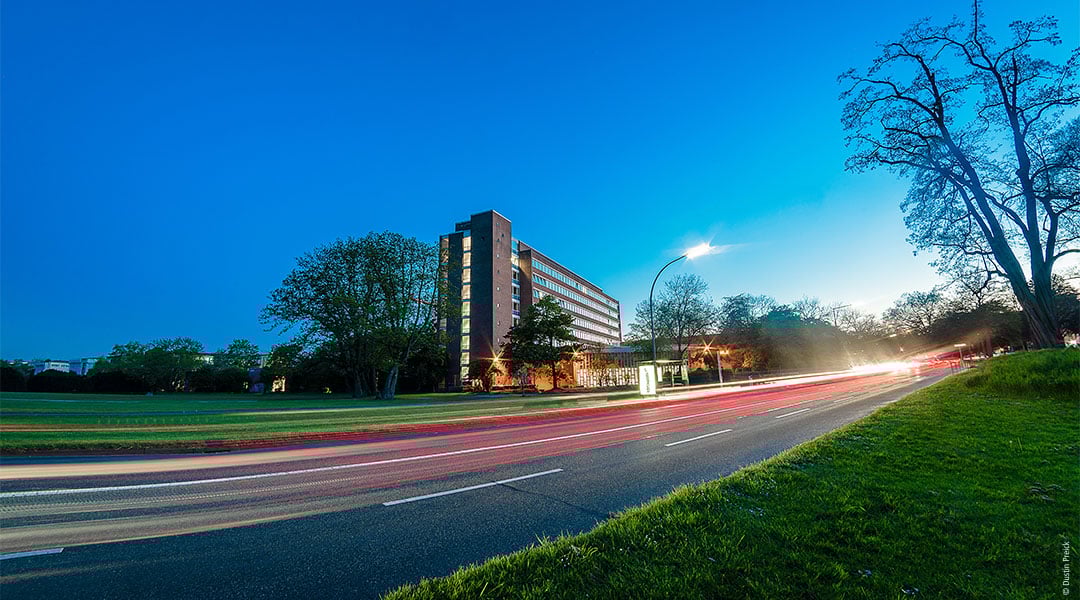 A photo of the Cologne University campus.