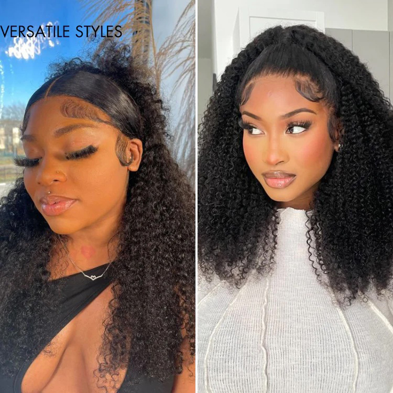 afro-curly-13×4-spitzen-peruecke-ohne-kleber-100-echthaar-2 Lockige Afro 13x4 Spitzen Perücke ohne Kleber 100% Echthaar