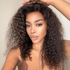 Tiefe Wellenperücke aus Echthaar, 13x4 Lace Front Perücken