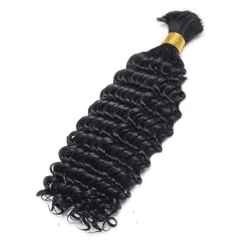 echthaar-buendel-fuer-flechtfrisuren-tiefe-wellen-natuerliche-farbe-3 Echthaar Bündel für Flechtfrisuren, Tiefe Wellen, Natürliche Farbe