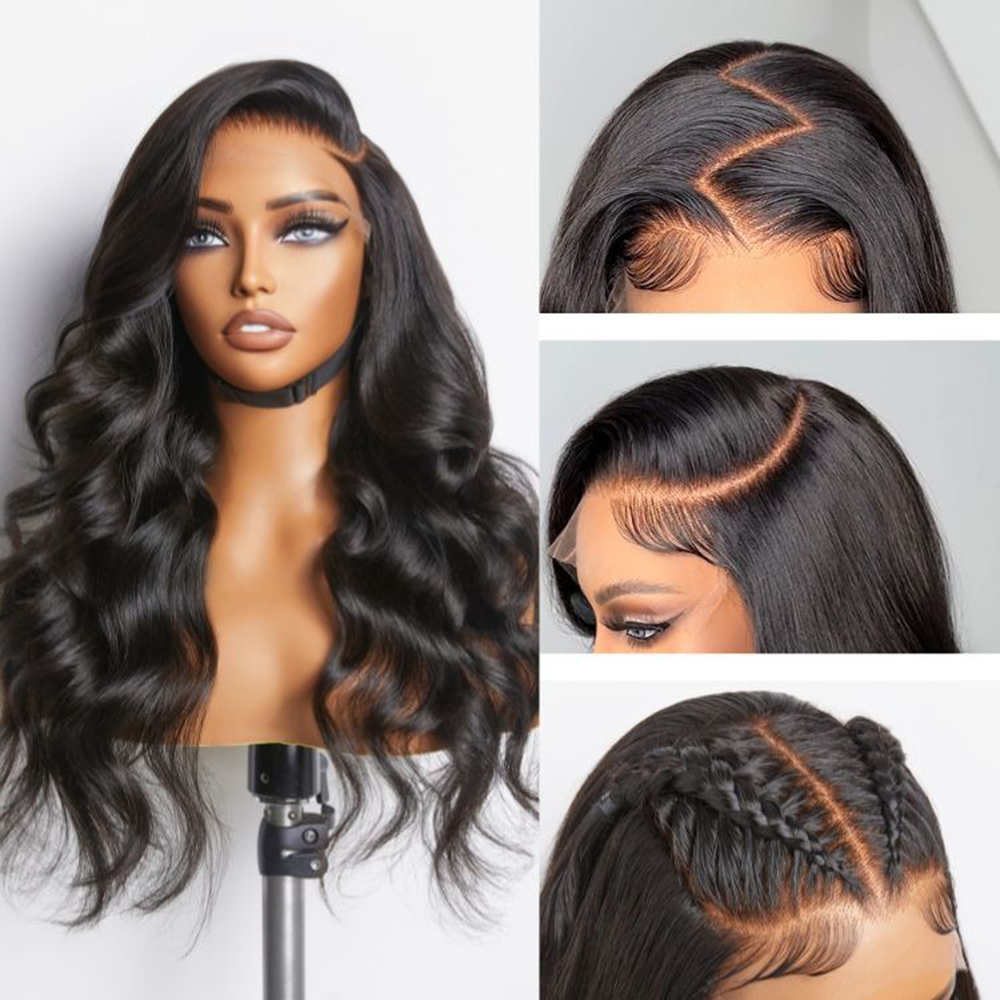 leimlose-13×6-hd-lace-front-peruecke-loose-body-wave-vorgezupft Leimlose 13x6 HD Lace Front Perücke, Loose Body Wave, Vorgezupft