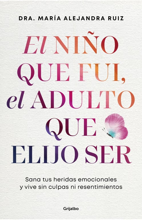 Portada del libro "El niño que fui, el adulto que elijo ser" de la Dra. Maria Alejandra Ruiz