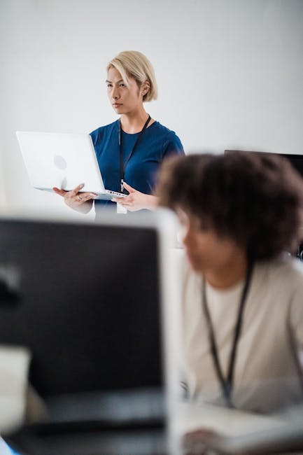 office employees phishing training laptop simulation