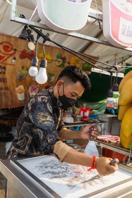 TikTok food trend ice cream creator filming