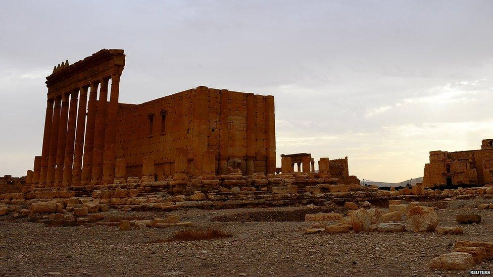 Palmyra in the evening