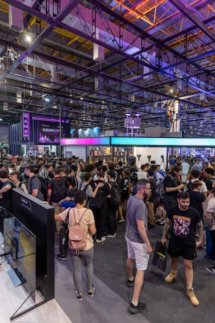 Arabic developers presenting game at expo booth