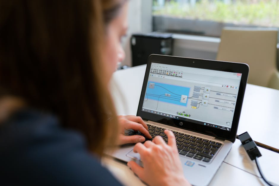 engineer analyzing cryptographic code laptop post-quantum